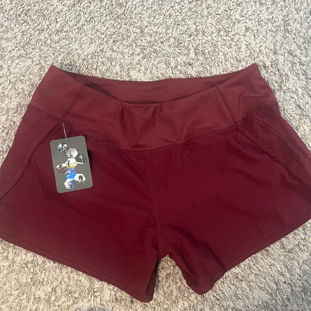 Women's Burgundy Shorts